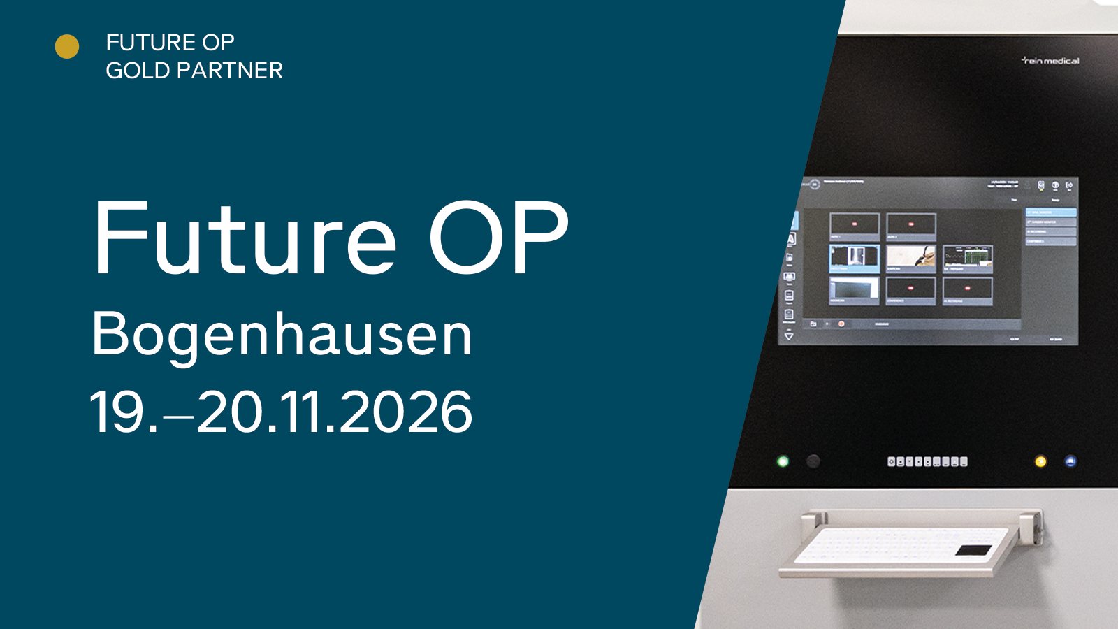 Future-OP_2026 Future OP 2026, 19.–20. November: Rein Medical Systeme im OP der München Klinik Bogenhausen